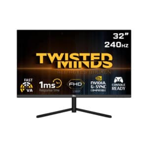 Twisted Minds 32" Flat FHD, 240Hz, VA, 1ms, HDR, HDMI 2.1, 2*DP1.4 Gaming Monitor