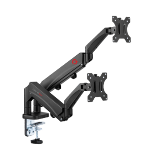 GAMEON GO-5350 Dual Monitor Arm, Stand And Mount For Gaming And Office Use, 17" - 32", Each Arm Up To 9 KG