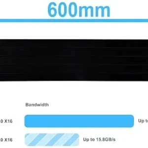 LIAN LI 600MM PCIe 4.0 Riser Cable - Black