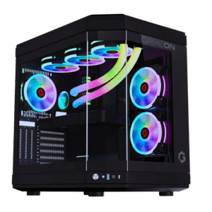 GAMEON Valkyrie Series 3 Fans Mid Tower Gaming Case - Black