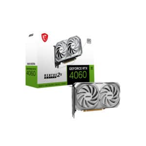 MSI GeForce RTX 4060 Ventus 2X White OC Edition 8GB GDDR6 Graphics Card