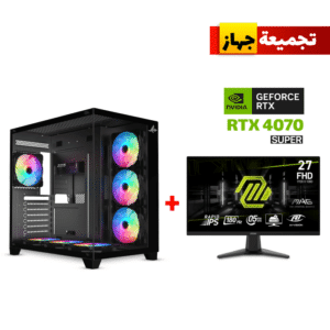 Gaming PC Ultra 7-265KF CPU,Gigabyte Z890M Gaming X DDR5 MB,32GB DDR5 RAM,1TB NVMe SSD,MSI GeForce RTX 4070 Super Ventus 3X 12GB VGA,850 WATT GOLD PSU,MSI L360 Liquid Cooler,Sharx Profin XI700B Gaming Case,MSI MAG 275F 27" IPS FHD 180Hz Gaming Monitor
