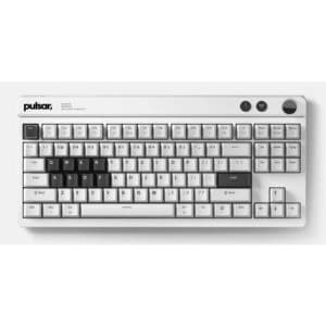 Pulsar Wired Gaming Keyboard Xboard QS White Aluminum Case 88Keys