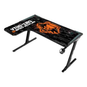GameOn (COD) Black Ops 6 Go-PhantomXL Series L-Shaped (Left) Gaming Desk, Headset Hook, Material Carbon Fiber, Touch Control, USB Splitter