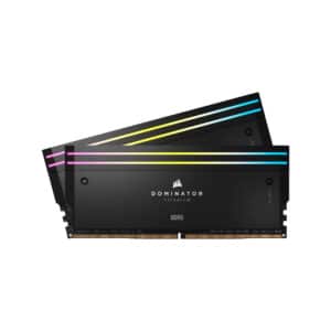 Corsair Dominator Titanium RGB DDR5 - 96GB (2x48GB) 6800MT/s CL40 Memory Kit - Black
