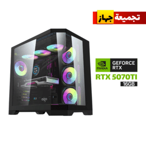 Gaming PC RYZEN 7-9800X3D Processor, MSI X870-P WIFI Motherboard, 32GB RAM DDR5 (6000), 2TB SSD NVME (6000), MSI RTX 5070TI 16GB VGA, 850 WATT GOLD PSU, MSI L360 Liquid Cooler, DarkFlash Aigo FT418 Pro Case, 7x Pre-Installed RGB Fans, Windows 11 Pro (License)