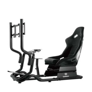 GAMVITY Racing Car Seat Simulation Portable Game Driving Simulator Chair VR 2D 3D Racing Gaming Simulator Cockpit Seat