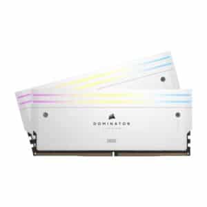 CORSAIR DOMINATOR TITANIUM RGB - 96GB (2x48GB) DDR5 DRAM 6400MT/s CL32 Intel XMP Memory Kit - White