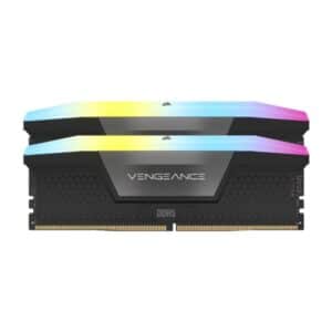 CORSAIR VENGEANCE RGB - 96GB (2x48GB) DDR5 DRAM 6400MT/s CL32 Memory Kit - Black