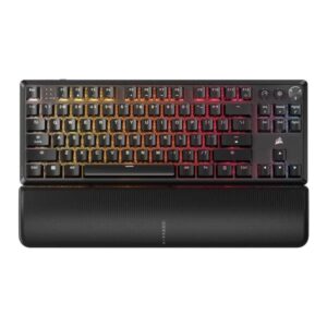 CORSAIR K70 CORE TKL - Red Switch RGB Mechanical Wireless Gaming Keyboard - Black