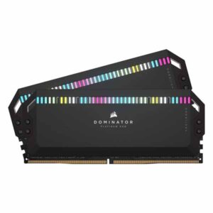 CORSAIR DOMINATOR PLATINUM RGB - 64GB (2x32GB) DDR5 DRAM 6000MT/s CL30 AMD EXPO & Intel XMP Memory Kit - Grey