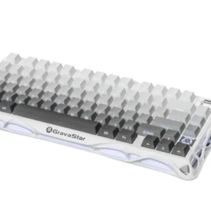 GravaStar Mercury K1 75% Wireless Mechanical Gaming Keyboard - Gradient White