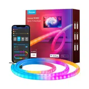 GOVEE RGBIC NEON TV BACKLIGHT, SUITABLE FOR 45-55-INCH (FOUR SIDES), 65-75 (THREE SIDES) - H61B2