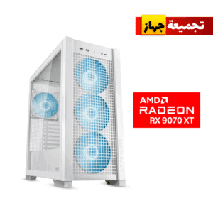 Gaming PC Ryzen 7 9800X3D, Asus X870-P WiFi MB, 32GB DDR5 (6000) RAM, 2TB NVMe SSD (6000), XFX Quick Silver AMD Radeon RX 9070 XT 16GB White VGA, 850 WATT GOLD PSU, Cougar L360 Liquid Cooler White, Asus TUF Gaming GT302 ARGB White Case, Win 11 Pro License