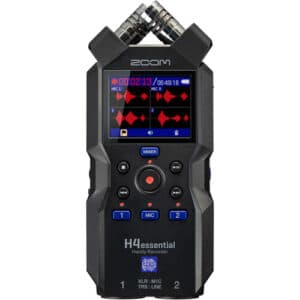 Zoom H4essential portable recorder – 4-track handheld device with 32-bit float recording