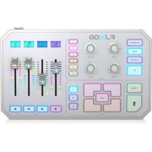 TC Helicon GoXLR White – 4-channel USB mixer with voice FX and sampler for streamers