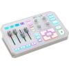 TC Helicon GoXLR White – 4-channel USB mixer with voice FX and sampler for streamers