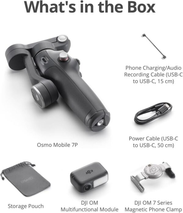 DJI Osmo Mobile 7P smartphone stabilizer – available now at AX Store Kuwait, perfect for mobile video creators