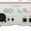 GoXLR Mini White close-up – real-time fader controls and headphone input