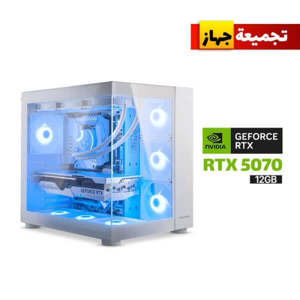 Gaming PC – Ryzen 7 9700X / RTX 5070 12GB / 32GB DDR5 6000 / 2TB Gen 4 SSD / Lian Li Strimers / Wi-Fi 7 / 850W Gold / Win 11 Pro – White Build