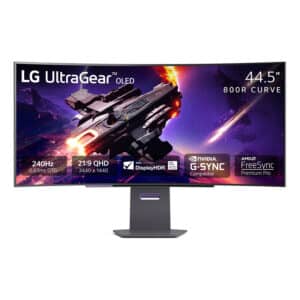 LG UltraGear 45GS95QE-B - 45" UWQHD OLED 240Hz Curved Gaming Monitor - HDMI 2.1 & 0.03ms