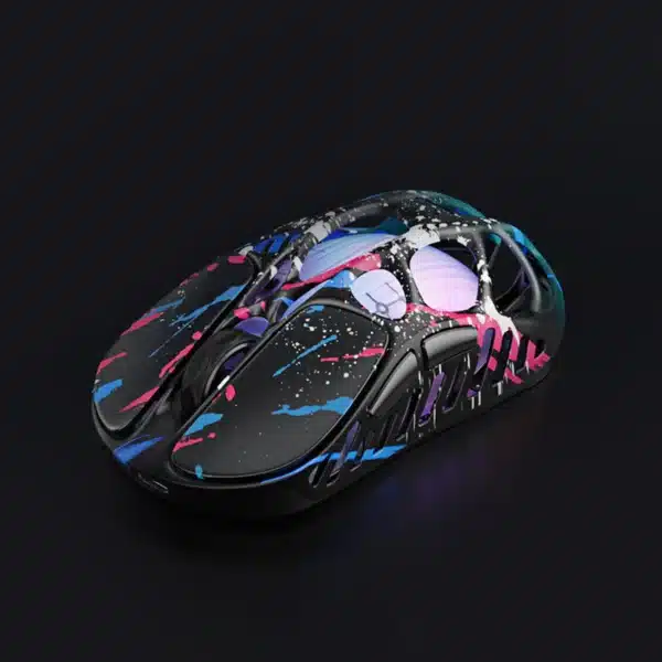 GravaStar Mercury X Pro Wireless Gaming Mouse with 8K Dongle Special Edition - Neon Graffiti