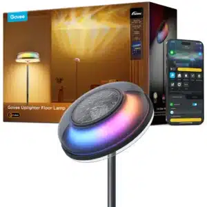 Govee Uplighter Floor Lamp 3 in 1 Lighting Effects, Dynamic Ripple Effect, RGBWW+RGBIC+WW Colors - H60B0