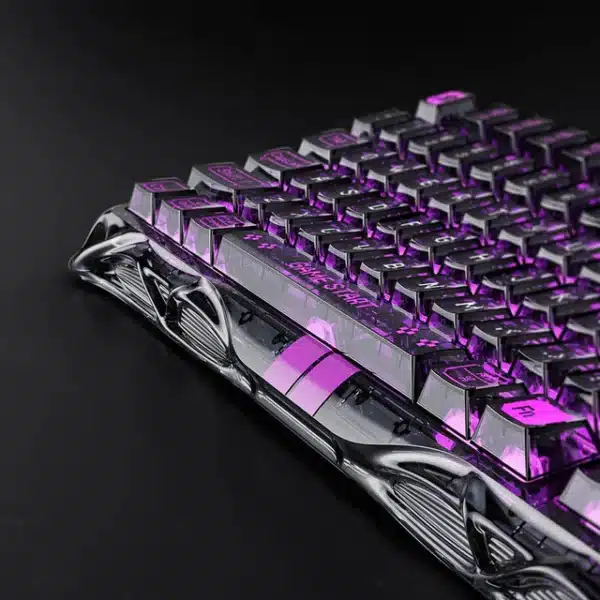 GravaStar Mercury V75 Lite Transparent Black 75% Hall-Effect Magnetic Switch Gaming Keyboard
