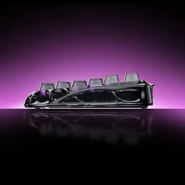 GravaStar Mercury V75 Lite Transparent Black 75% Hall-Effect Magnetic Switch Gaming Keyboard