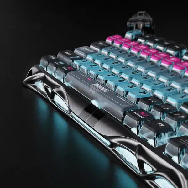 GravaStar Mercury V75 Pro Cyberpunk Edition 75% Hall-Effect Gaming Keyboard – Neon Industrial Design
