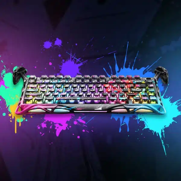 GravaStar Mercury V75 Pro Neon Graffiti 75% Hall-Effect Gaming Keyboard – Neon Graffiti Edition
