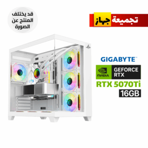 Gaming PC i7-14700K with RTX 5070 Ti AERO White – SharX GX700 Case – AX Store Kuwait