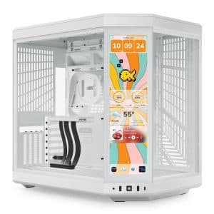 Gaming PC – Ryzen 7 9800X3D, ASUS ROG Strix X870 White, 32GB DDR5 6000, 2TB NVMe SSD, RTX 5080 16GB White, 1000W Gold PSU, Cougar L360 White, HYTE Y70 Display White, Windows 11 Pro